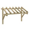 Auvent de porte 200x100x100 cm Bois de pin solide 537539537539