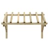 Auvent de porte 200x100x100 cm Bois de pin solide 537539537539