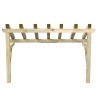 Auvent de porte 200x100x100 cm Bois de pin solide 537539537539