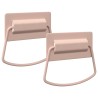 Poignées de Cabinet 2 pcs Rose 85 x 45 mm Métал 537553537553