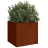 Jardinière 42x40x39 cm acier corten 537555537555