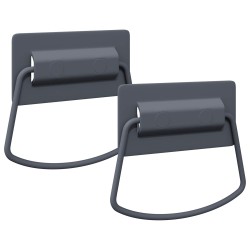 Poignées de Cabinet 2 pcs Anthracite 85 x 45 mm Métал 537557537557