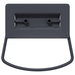 Poignées de Cabinet 2 pcs Anthracite 85 x 45 mm Métал 537557537557