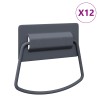 Poignées de Cabinet 12 pcs Anthracite 85 x 45 mm Métал 537560537560