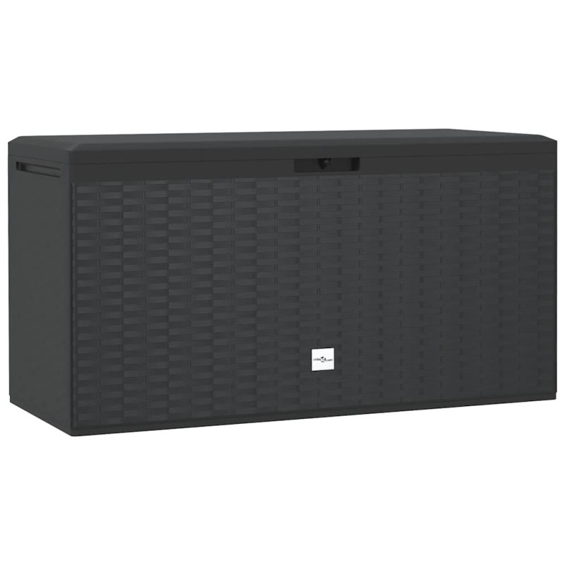 Boîte de rangement de jardin Anthracite 114x47x60 cm 537561537561