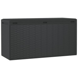 Boîte de rangement de jardin Anthracite 114x47x60 cm 537561537561