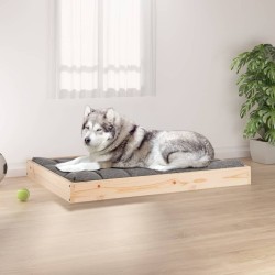 Lit pour chien 101,5x74x9 cm Bois de pin solide 537566537566