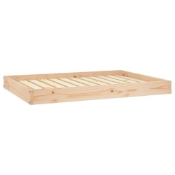 Lit pour chien 101,5x74x9 cm Bois de pin solide 537566537566