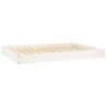 Lit pour chien Blanc 101,5x74x9 cm Bois de pin solide 537567537567