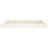 Lit pour chien Blanc 101,5x74x9 cm Bois de pin solide 537567537567