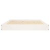 Lit pour chien Blanc 101,5x74x9 cm Bois de pin solide 537567537567