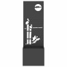 Écran de confidentialité de jardin Fretwork Noir 50 x 150 cm 537571537571