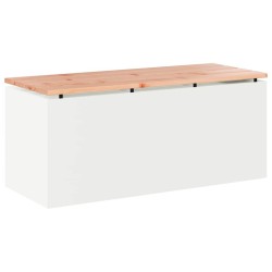 Banc de jardin Blanc 100 x 40 x 43 cm Acier 537572537572