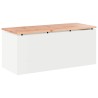 Banc de jardin Blanc 100 x 40 x 43 cm Acier 537572537572