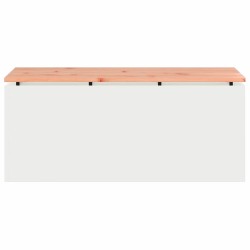 Banc de jardin Blanc 100 x 40 x 43 cm Acier 537572537572