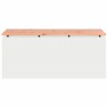 Banc de jardin Blanc 100 x 40 x 43 cm Acier 537572537572