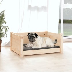 Lit pour chien 65,5 x 50,5 x 28 cm Bois de pin massif 537575537575