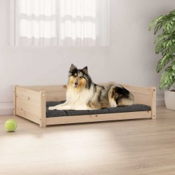 Lit pour chien 95,5x65,5x28 cm Bois de pin solide 537576537576