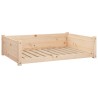 Lit pour chien 95,5x65,5x28 cm Bois de pin solide 537576537576