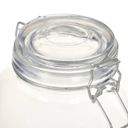 Pots en verre avec serrure 12 pcs 3 L 537577537577