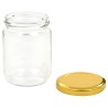 Pots à confiture avec couvercle doré 96 pcs Verre 230 ml 537578537578