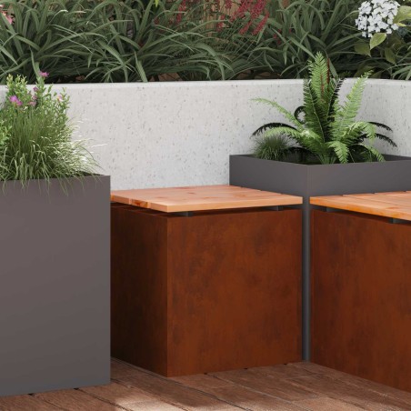 Banc de jardin Rouillé 40 x 40 x 43 cm 537579537579