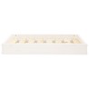 Lit pour chien Blanc 71,5x54x9 cm Bois de pin solide 537580537580
