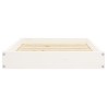 Lit pour chien Blanc 71,5x54x9 cm Bois de pin solide 537580537580