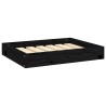 Lit pour chien Noir 61,5x49x9 cm Bois de pin solide 537582537582