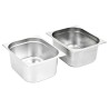 Récipients Gastronorm 2 pcs GN 1/2 150 mm Acier inoxydable 537583537583