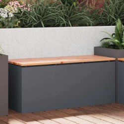 Banc de jardin Anthracite 100 x 40 x 43 cm Acier 537588537588