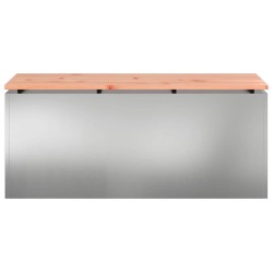 Banc de jardin Argent 100 x 40 x 43 cm Acier galvanisé 537590537590