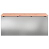 Banc de jardin Argent 100 x 40 x 43 cm Acier galvanisé 537590537590