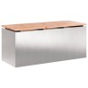 Banc de jardin Argent 100 x 40 x 43 cm Acier inoxydable 537591537591