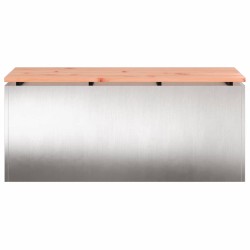 Banc de jardin Argent 100 x 40 x 43 cm Acier inoxydable 537591537591