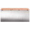 Banc de jardin Argent 100 x 40 x 43 cm Acier inoxydable 537591537591