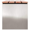 Banc de jardin Argent 100 x 40 x 43 cm Acier inoxydable 537591537591
