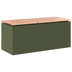 Banc de jardin Vert olive 100 x 40 x 43 cm Acier 537592537592