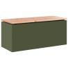 Banc de jardin Vert olive 100 x 40 x 43 cm Acier 537592537592