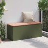 Banc de jardin Vert olive 100 x 40 x 43 cm Acier 537592537592