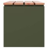 Banc de jardin Vert olive 100 x 40 x 43 cm Acier 537592537592