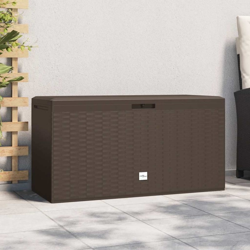 Boîte de rangement de jardin Marron 114x47x60 cm 537595537595