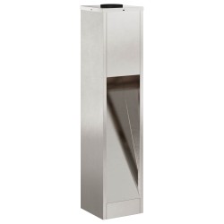 Lumière de Chemin LED Solaire 2 pcs Argenté Acier inoxydable 537597537597