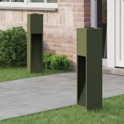 Lumière de Chemin LED Solaire 2 pcs Vert olive 537604537604