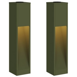 Lumière de Chemin LED Solaire 2 pcs Vert olive 537604537604