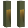 Lumière de Chemin LED Solaire 2 pcs Vert olive 537604537604