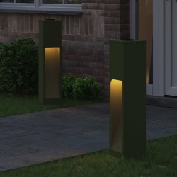 Lumière de Chemin LED Solaire 2 pcs Vert olive 537604537604
