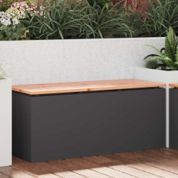 Banc de jardin Noir 100 x 40 x 43 cm Acier 537605537605