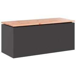 Banc de jardin Noir 100 x 40 x 43 cm Acier 537605537605
