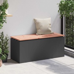 Banc de jardin Noir 100 x 40 x 43 cm Acier 537605537605